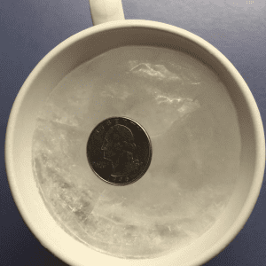 Why you should always put a coin in the freezer before you leave home