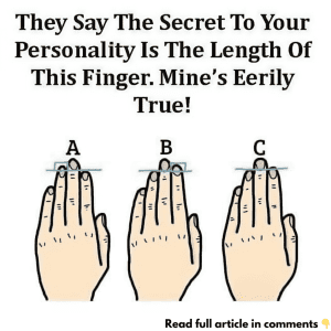 What Does Finger Length Reveal About Your Personality