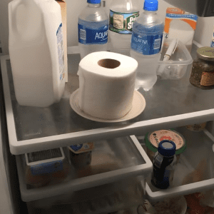 If you find a roll of toilet paper in your fridge, here’s what it means